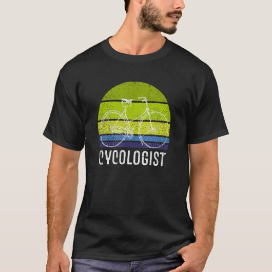 Cycoloog Fietstocht Fietser voor mannen W T-shirt (Voorkant)