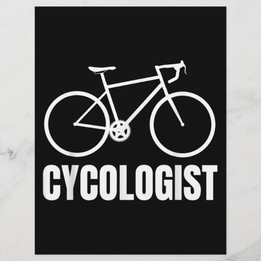 Cycoloog Funny Bicycle Bike Gift Flyer (Voorkant)