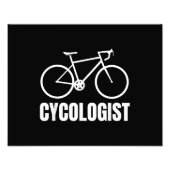 Cycoloog Funny Bicycle Bike Gift Foto Afdruk (Voorkant)
