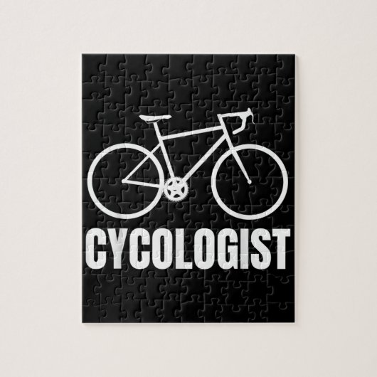 Cycoloog Funny Bicycle Bike Gift Legpuzzel (Verticaal)