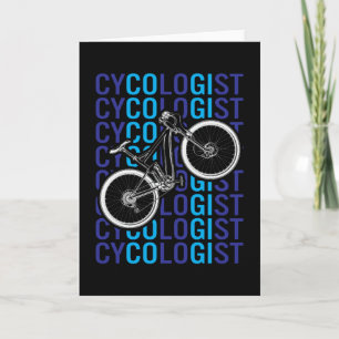 Cycoloog Funny Bicycle Cycling Fun Kaart