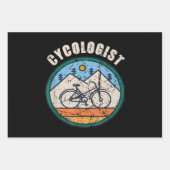 Cycoloog Funny Bicycle Cycling Gift Inpakpapier Vel (Voorkant)