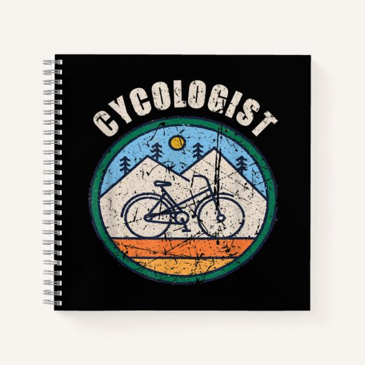 Cycoloog Funny Bicycle Cycling Gift Notitieboek (Voorkant)