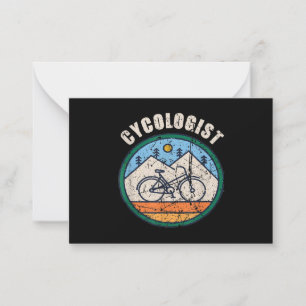 Cycoloog Funny Bicycle Cycling Gift Notitiekaartje