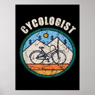 Cycoloog Funny Bicycle Cycling  Gift Poster