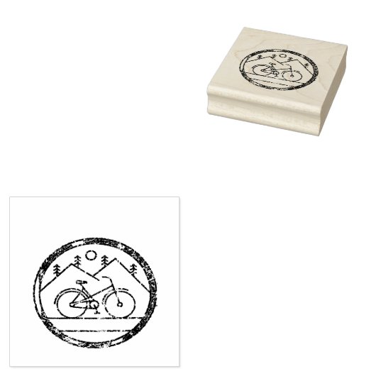 Cycoloog Funny Bicycle Cycling  Gift Rubberstempel (Gestempeld)