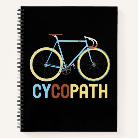 Cycoloog Funny Bike Bicycle Cycling Lover Gift Notitieboek (Voorkant)