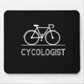 Cycoloog Funny Bike Bicycle Humor Muismat (Voorkant)