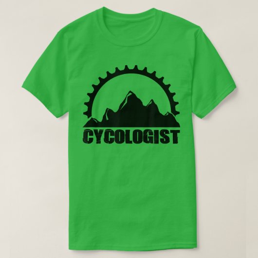 Cycoloog Funny Biking Mtb Cycling Mounta T-shirt (Design voorkant)