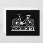 Cycoloog Funny Cycling gezegde Feestdagenkaart (Voorkant / Achterkant)