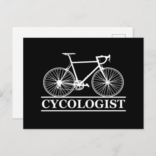 Cycoloog Funny Cycling gezegde Feestdagenkaart (Voorkant / Achterkant)