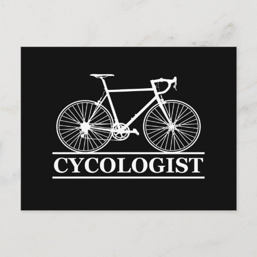 Cycoloog Funny Cycling gezegde Feestdagenkaart (Voorkant)