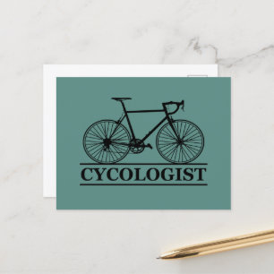 Cycoloog Funny Cycling gezegde Feestdagenkaart