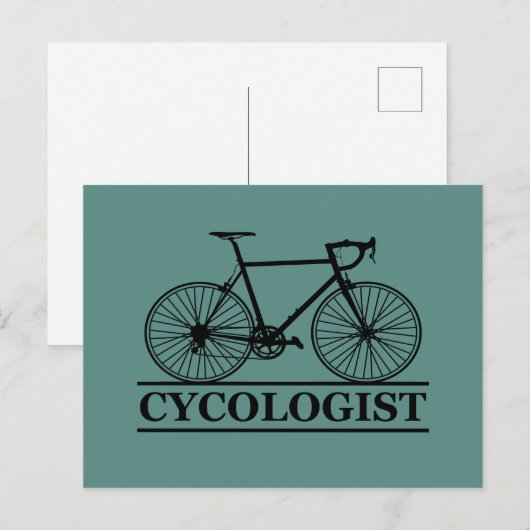 Cycoloog Funny Cycling gezegde Feestdagenkaart (Voorkant / Achterkant)