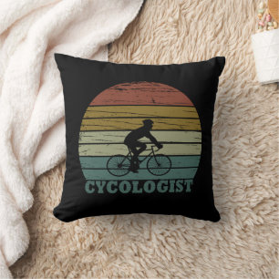 Cycoloog Funny Cycling gezegde Kussen
