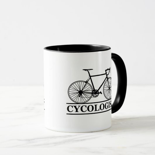 Cycoloog Funny Cycling gezegde Mok (Voorkant rechts)