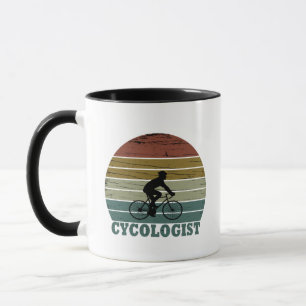 Cycoloog Funny Cycling gezegde Mok