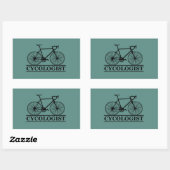 Cycoloog Funny Cycling gezegde Rechthoekige Sticker (Vel)