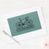 Cycoloog Funny Cycling gezegde Rechthoekige Sticker (Envelop)