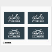 Cycoloog Funny Cycling gezegde Rechthoekige Sticker (Vel)