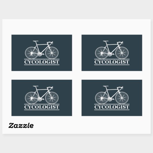 Cycoloog Funny Cycling gezegde Rechthoekige Sticker (Vel)