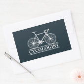 Cycoloog Funny Cycling gezegde Rechthoekige Sticker (Envelop)