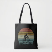 Cycoloog Funny Cycling gezegde Tote Bag (Voorkant)