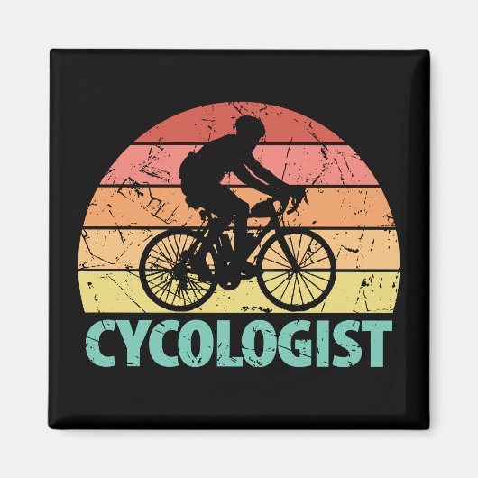 Cycoloog Funny Cycling Magneet (Voorkant)