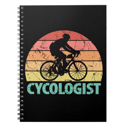 Cycoloog Funny Cycling Notitieboek (Voorkant)