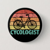 Cycoloog Funny Cycling Ronde Button 5,7 Cm (Voorkant)