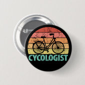 Cycoloog Funny Cycling Ronde Button 5,7 Cm (Voorkant /achterkant)
