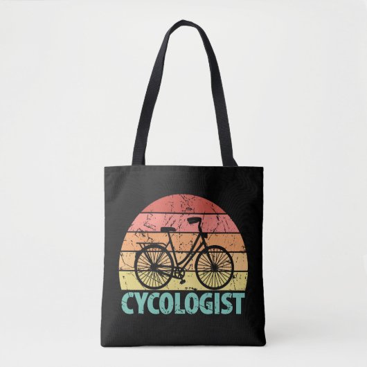Cycoloog Funny Cycling Tote Bag (Voorkant)