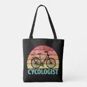 Cycoloog Funny Cycling Tote Bag (Achterkant)