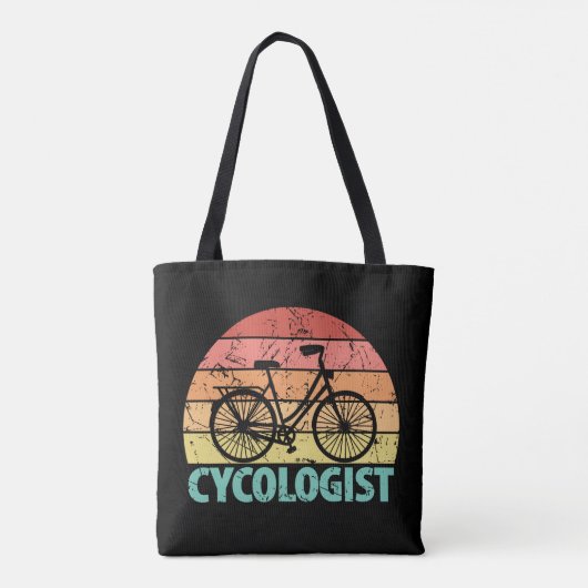 Cycoloog Funny Cycling Tote Bag (Achterkant)