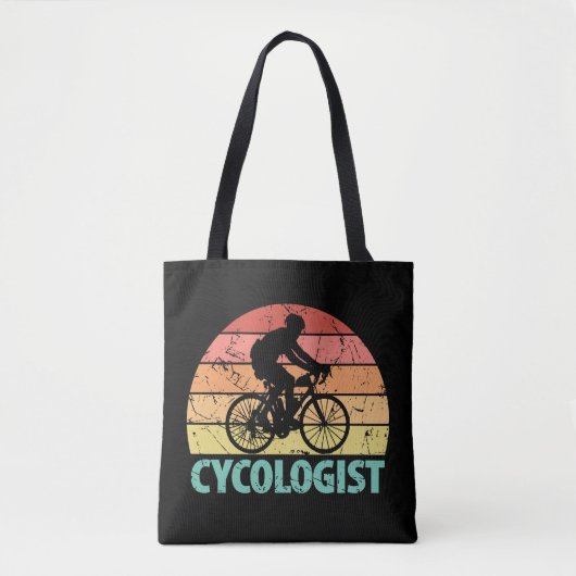 Cycoloog Funny Cycling Tote Bag (Voorkant)
