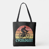Cycoloog Funny Cycling Tote Bag (Achterkant)