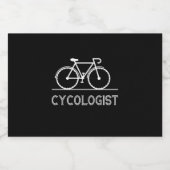 Cycoloog Gift | Vertrouw me dat ik cycoloog Man be Sparkling Wijnetiket (Enkel label)