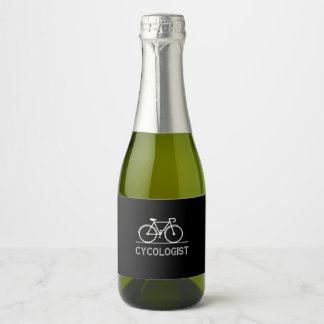 Cycoloog Gift | Vertrouw me dat ik cycoloog Man be Sparkling Wijnetiket
