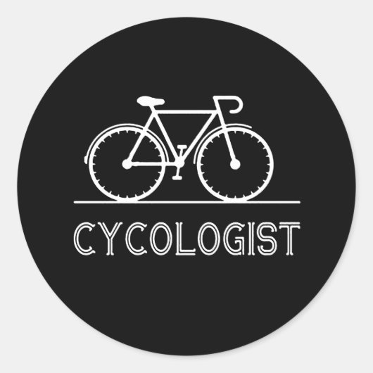 Cycoloog Gift | Vertrouw me dat ik cycoloog-Mannen Ronde Sticker (Voorkant)