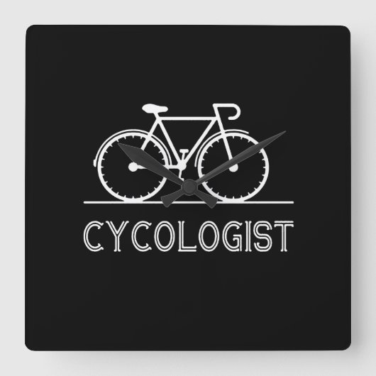 Cycoloog Gift | Vertrouw me dat ik cycoloog-Mannen Vierkante Klok (Voorkant)