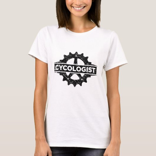 Cycoloog grappig fietscadeau t-shirt (Voorkant)