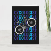 Cycoloog Grappig Fietsfiets Fietser Kaart (Voorkant)