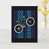 Cycoloog Grappig Fietsfiets Fietser Kaart (Gele Bloem)
