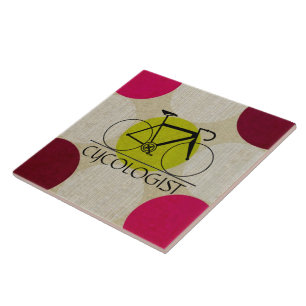 Cycoloog keramische Tegel Tegeltje