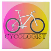 Cycoloog keramische Tegel Tegeltje (Voorkant)