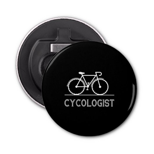 Cycoloog Lover Gift Cycling Mountain Gift Button Flesopener (Voorkant)