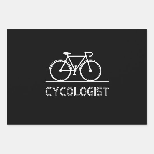 Cycoloog Lover Gift Cycling Mountain Gift Inpakpapier Vel (Voorkant)