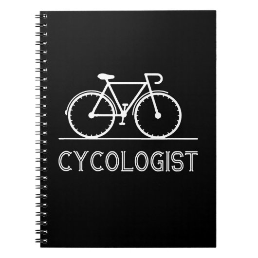 Cycoloog Lover Gift Cycling Mountain Gift Notitieboek (Voorkant)