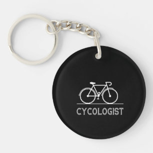 Cycoloog Lover Gift Cycling Mountain Gift Sleutelhanger