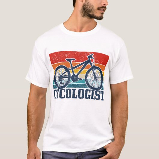  Cycoloog Mountain Bike MTB Cycling Funny T-shirt (Voorkant)